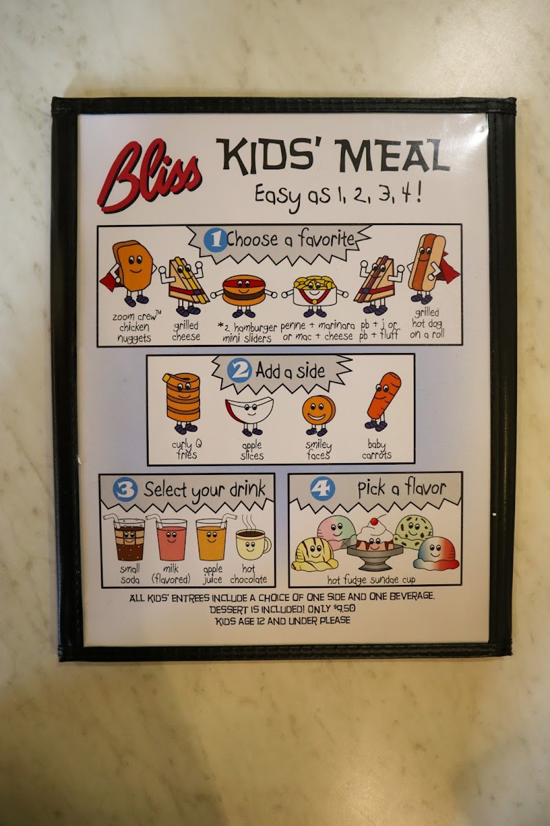 Bliss Restaurant Menu - Image 2